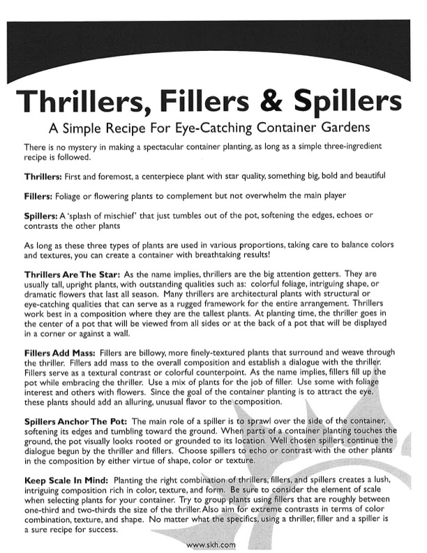 thriller filler and spiller plants pdf